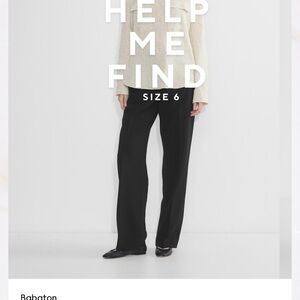 Aritzia Babaton Agency Black Pant